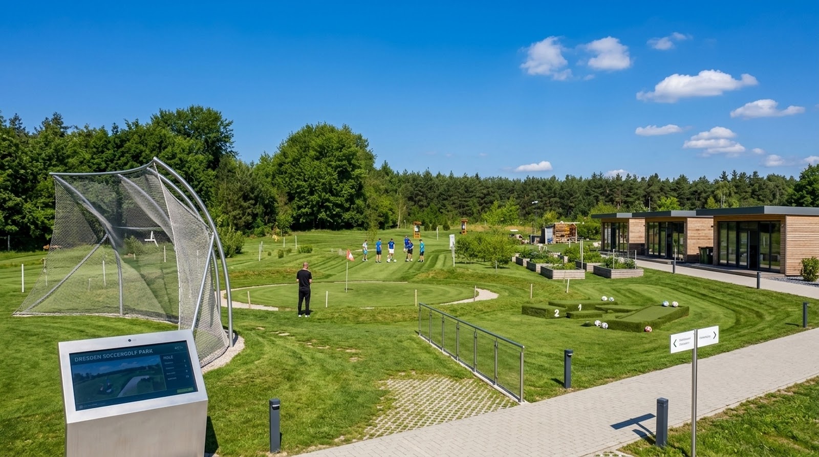 Die Fussballgolf-Anlage